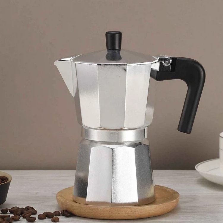 Imagem 3/6/9/12 Xícaras Cafeteira Italiana Café Expresso inoxidável Premium Moka Manual / Cozinha / Café Moka Expresso