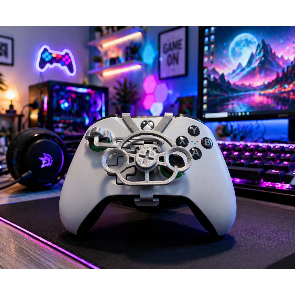 Mini Volante Gamer para Controle PS4 PS5 Xbox One Series S/X – Acessório para Jogos de Corrida
