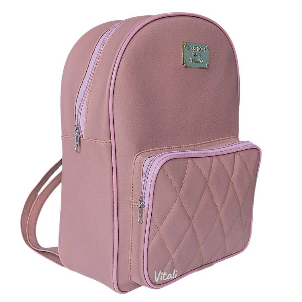 Mochila  Feminina Grande Couro Sintetico Impermeável Dia a Dia Escola Trabalho Resistente