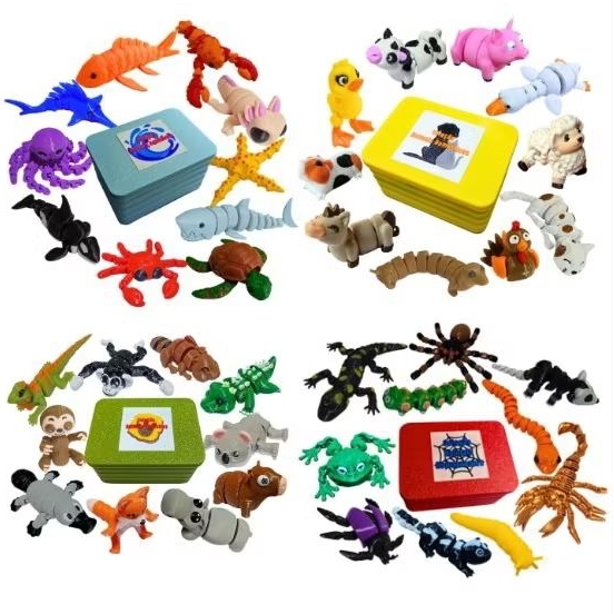 Monte o seu Kit com 10 Miniaturas de Animais em Impressão 3D e ganhe um Estojo ou mais 2 miniaturas de sua preferência