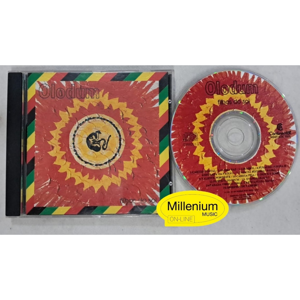 CD Olodum  Filhos Do Sol 1994 Original Gravadora Colecionador Ótimo Estado