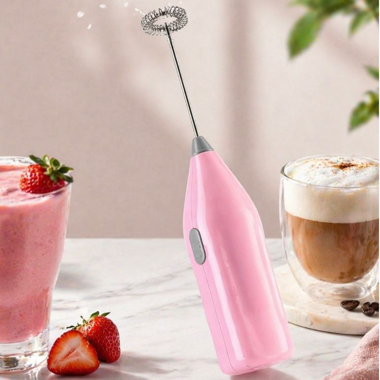 Mixer Elétrico Portátil a Pilha AA Espumador para Café Cappuccino Leite Matcha Cremoso