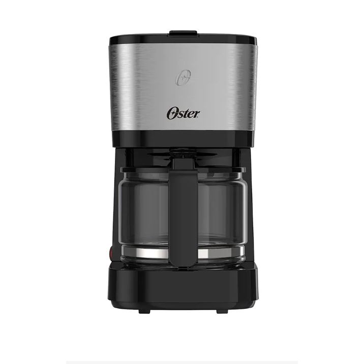 Cafeteira Elétrica Oster Compacta Inox OCAF300 19 Xicaras Filtro Permanente Jarra Vidro 600w