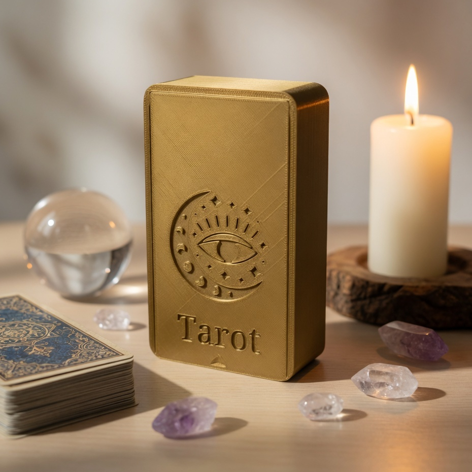 Deck Box TAROT e Expositor de Carta - GRANDE 14 cm - Cabe TODOS os Baralhos de Tarot em Oferta na Shopee