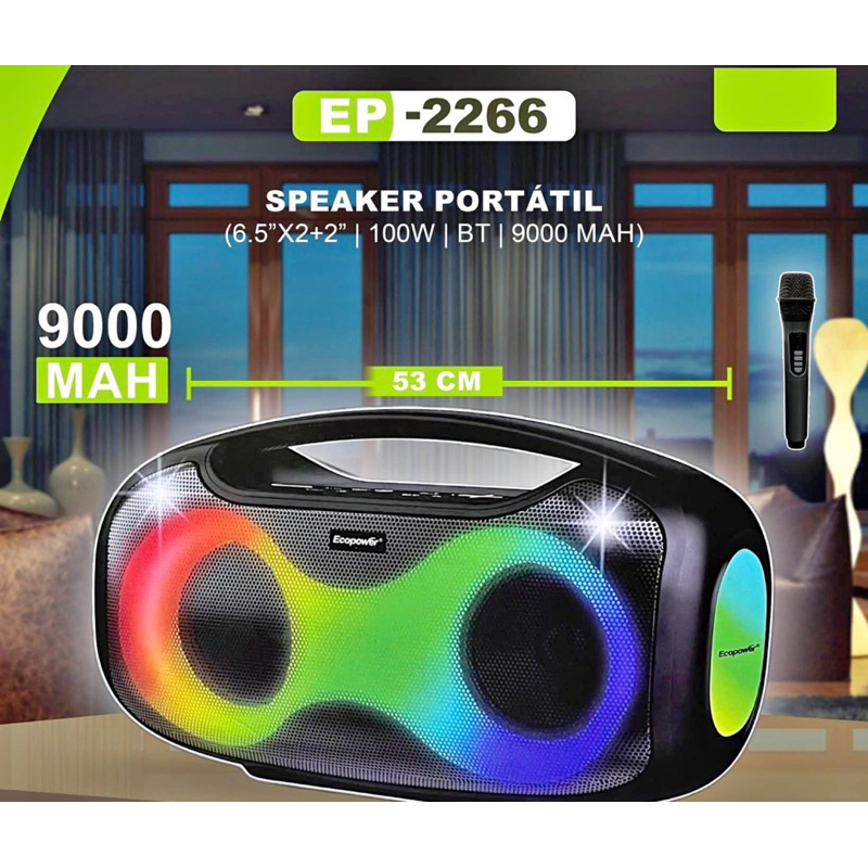 Caixa de som  Bluetooth Ecopower -2266