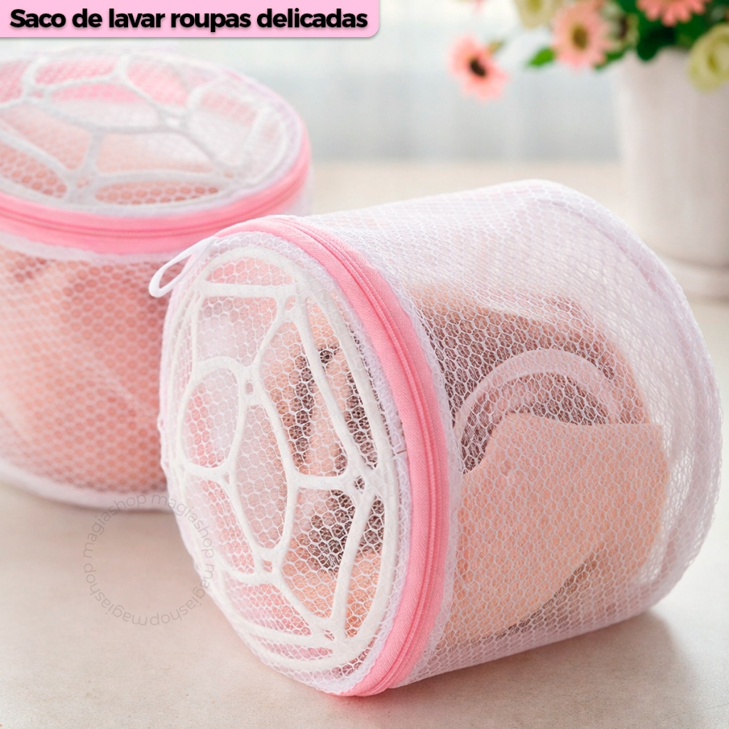 Saco De Lavar Roupas Delicadas Máquina Saquinho Protetor Lavar Lingerie Calcinha Sutiã Peças Intimas