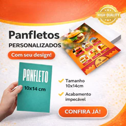 Panfletos / Folhetos Personalizados – 5.000 Unidades