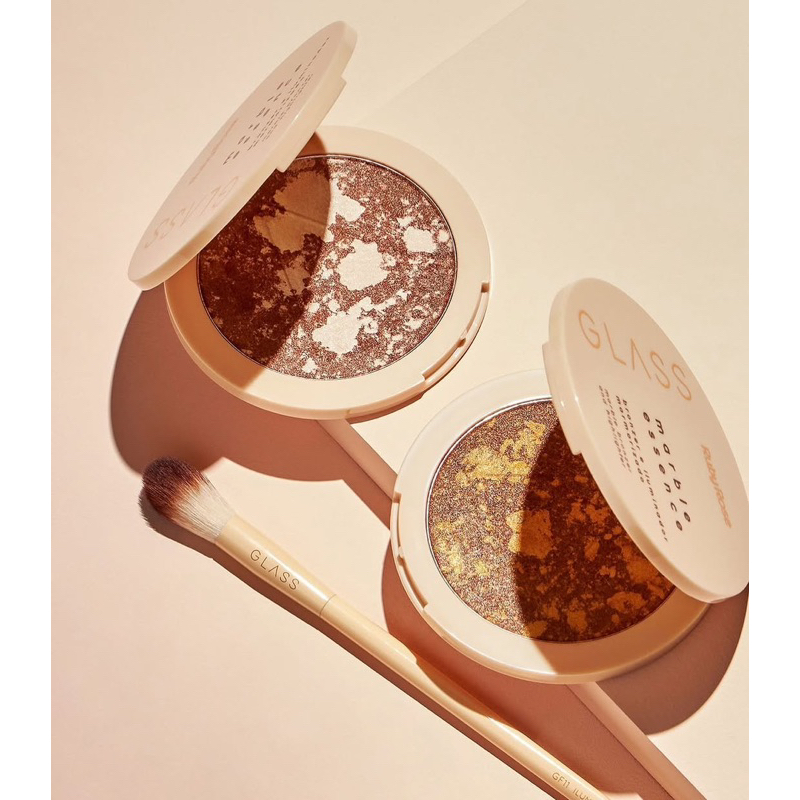 Kit maquiagem iluminador bronzer ruby rose + batom líquido ruby rose + rimel