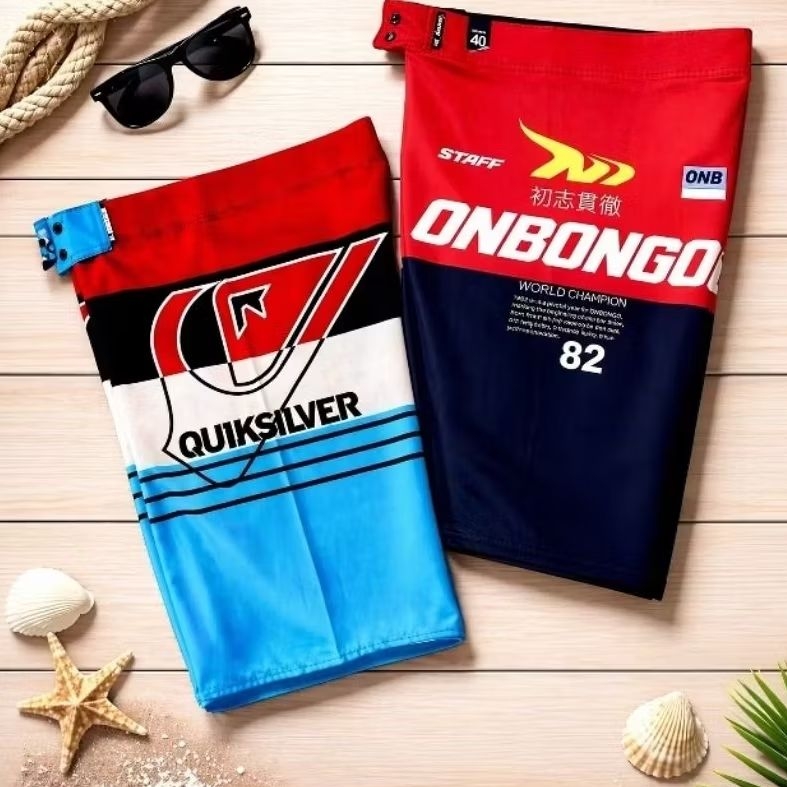 Kit 2 Bermudas Masculina Elastano Premium Original Conforto Praia Academia Casual