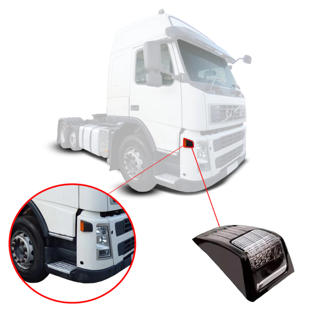 Lanterna Pisca Seta Volvo FM FH FM13 FH13 LED 82114500  -  82114506