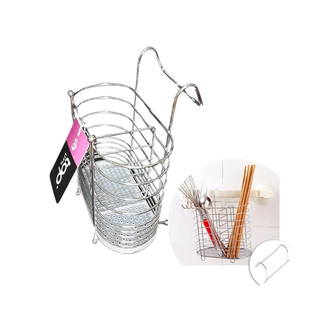 Escorredor Porta Talheres Super Resistente inox TOP-0259 — imagem 2 de 2
