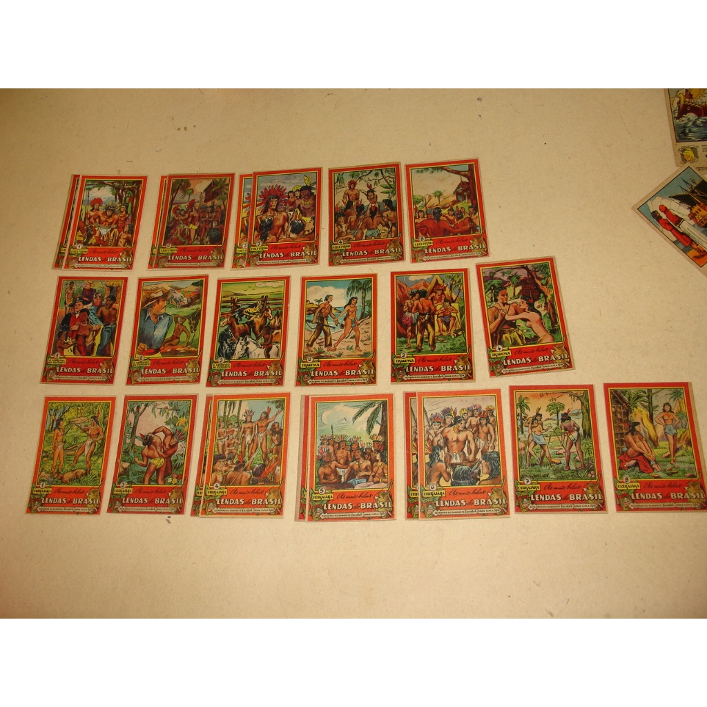 CARDS ESTAMPAS DO SABONETE EUCALOL AS MAIS BELAS LENDAS DO BRASIL 24 CARDS IRACEMA UBIRAJARA