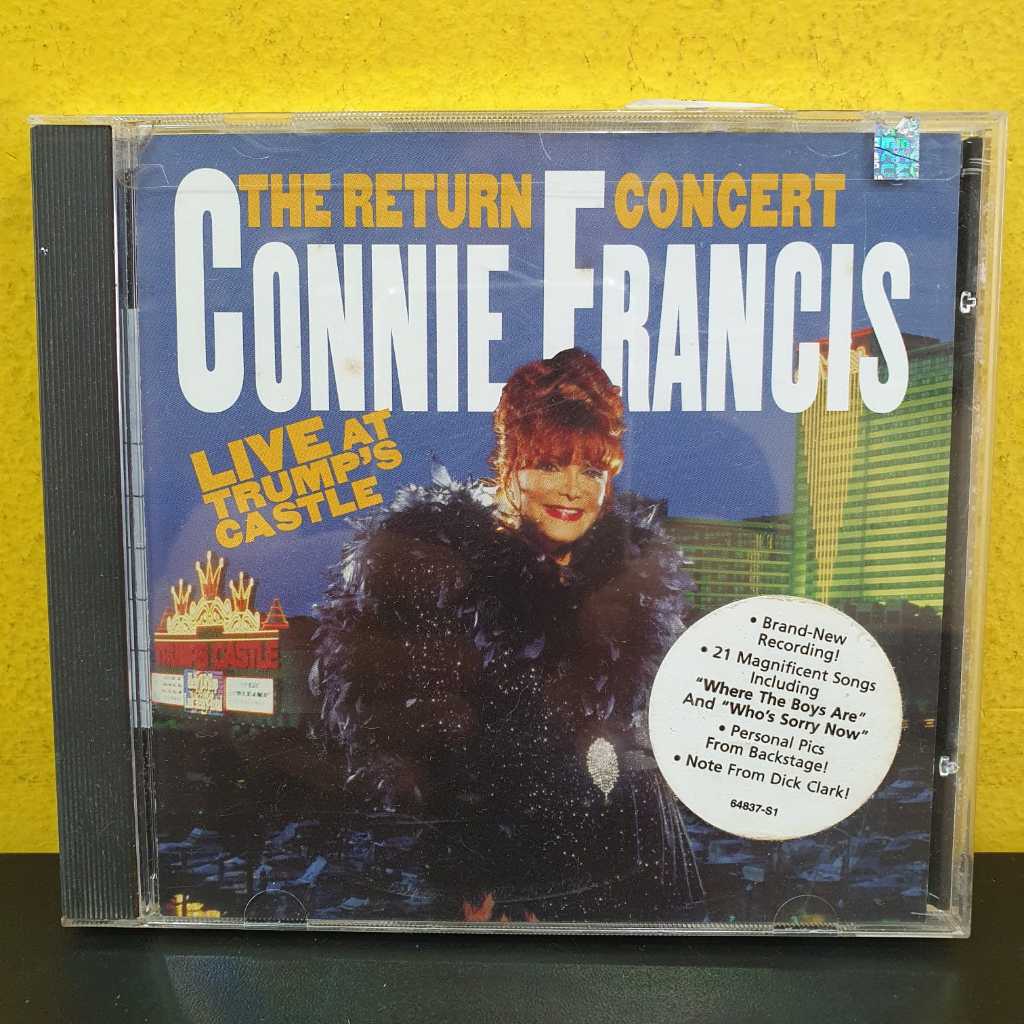 CD Original - Importado - Connie Francis - The Return Concert . Live at Trump's Castle