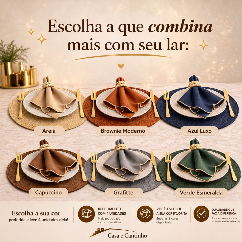 Kit 4 Jogo Americano Souplast Redondo Jantar Mesa Posta Cozinha 38cm