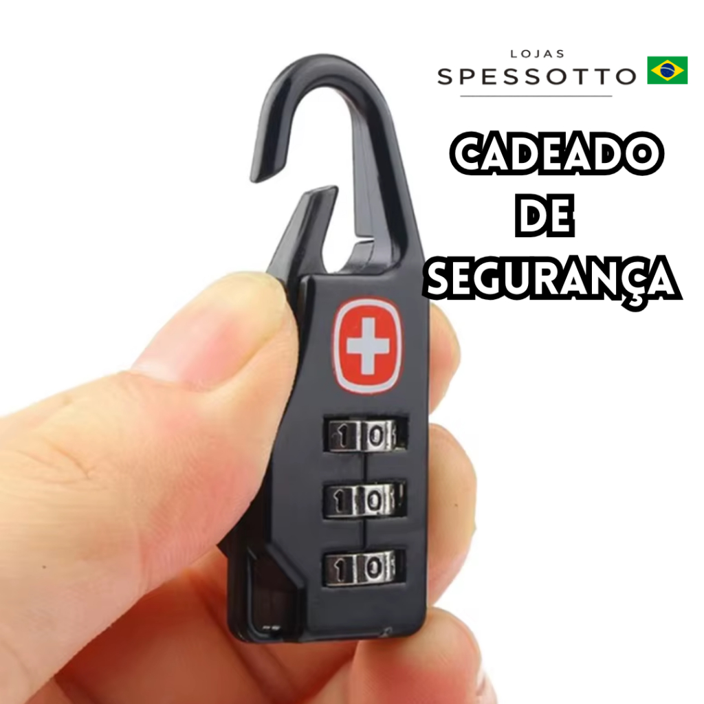 Cadeado Numérico Antifurto De Mochila Academia Armário Viagens Com Segredo - Envio Imediato.