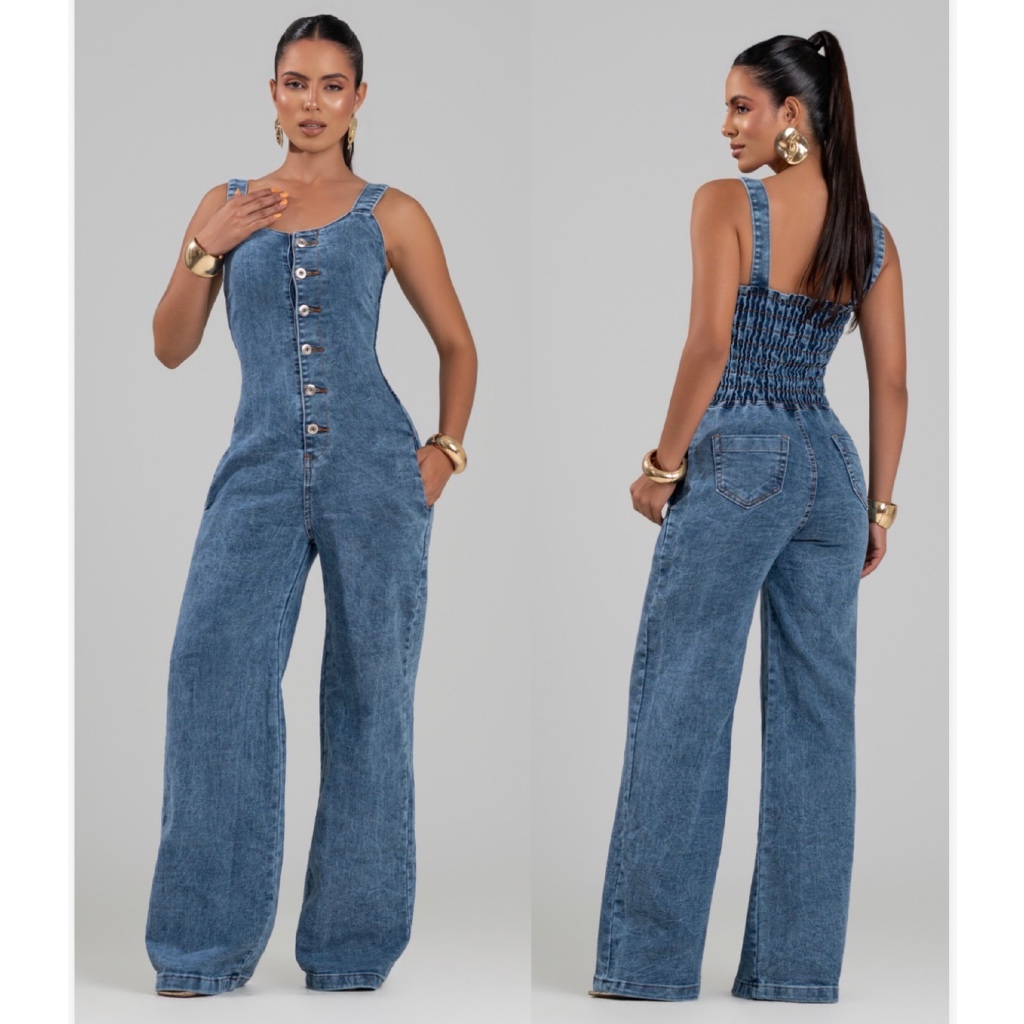Vestidos jeans com lycra/Macacao com lycra/Macaquinho