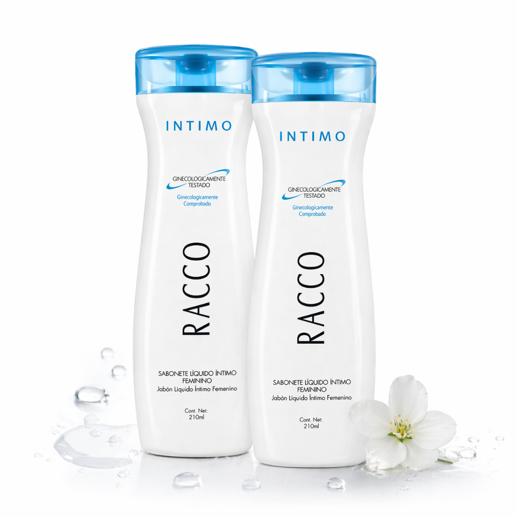 Kit 2 Sabonete Liquido Intimo Feminino Racco 210ml Limpeza