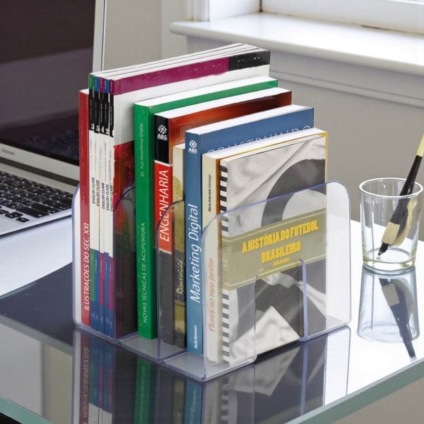 Organizador Porta Livros Standard Maxcril Aparador Bookend