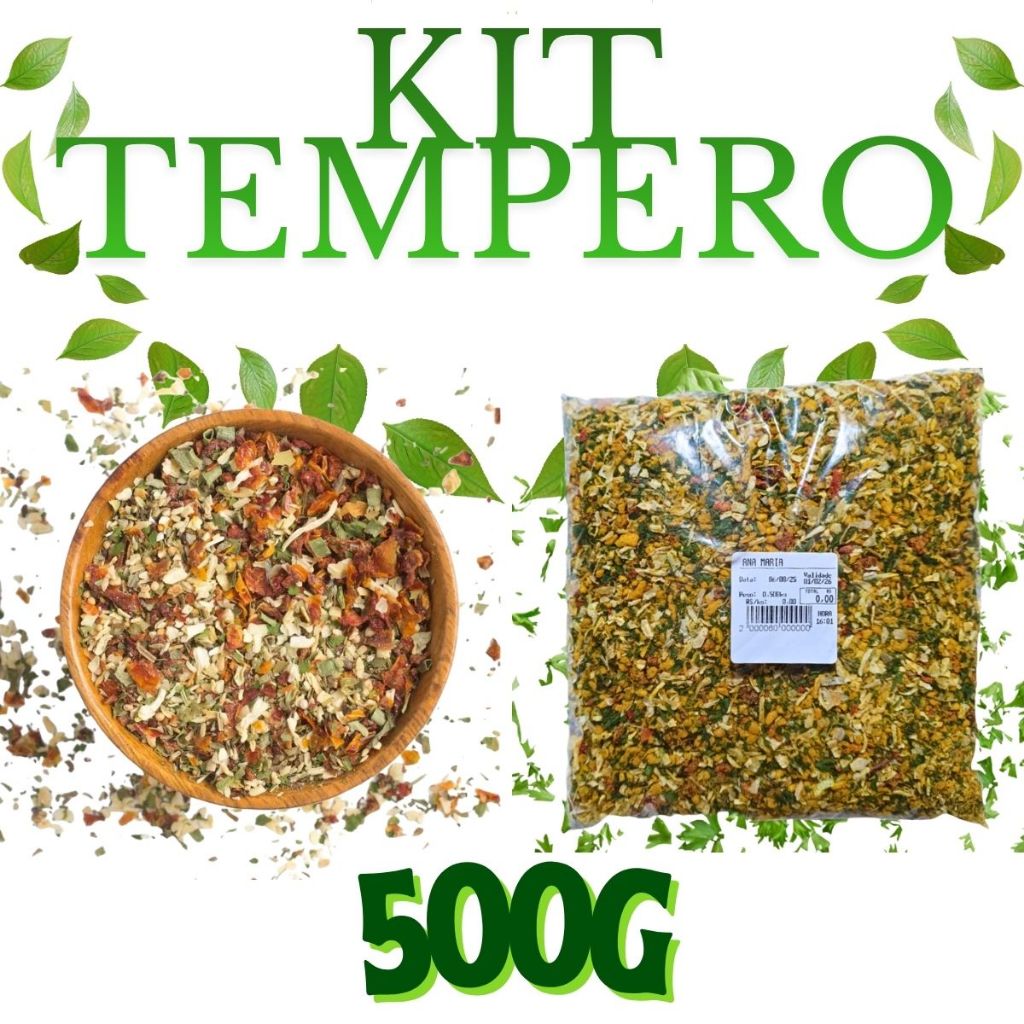 Tempero Kit 500G unidades com 250g