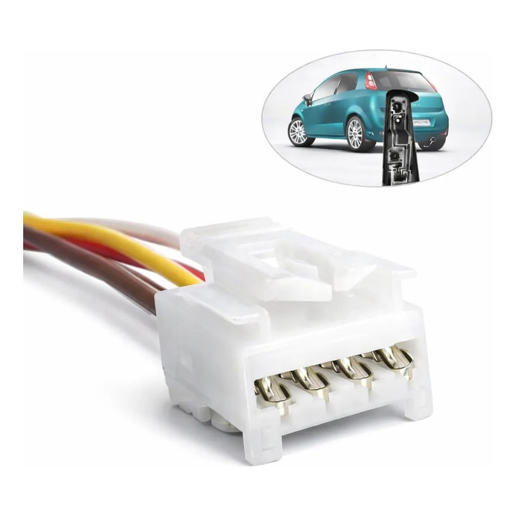 Chicote da lanterna traseira do Punto,  Plug Conector Circuito Lanterna Traseira: Punto
