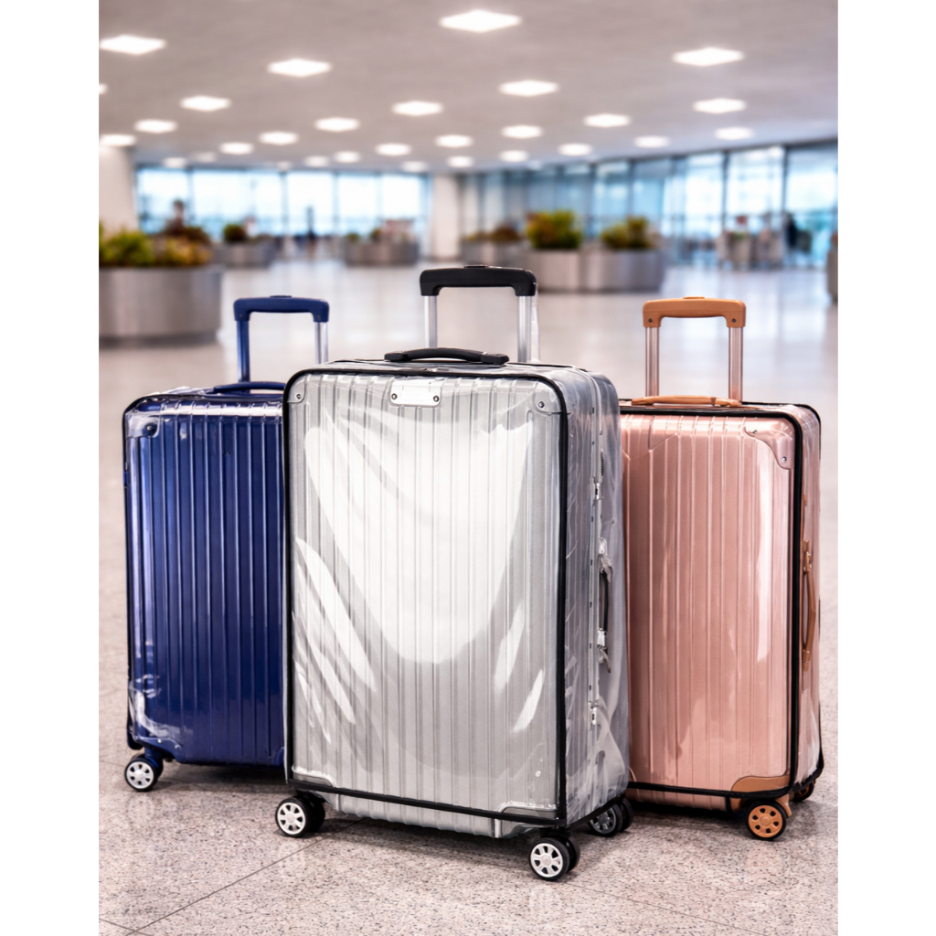 Imagem Capa Plastica Para Mala de Viagem Rimowa P10Kg M23Kg G32Kg Anti Risco Poeira Arranhão À Prova Dágua