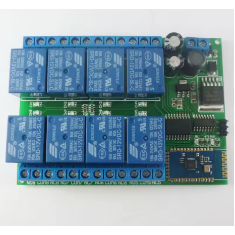 Relé Bluetooth 8 Canais Eletechsup BT21A08 – 12V 10A Controle App