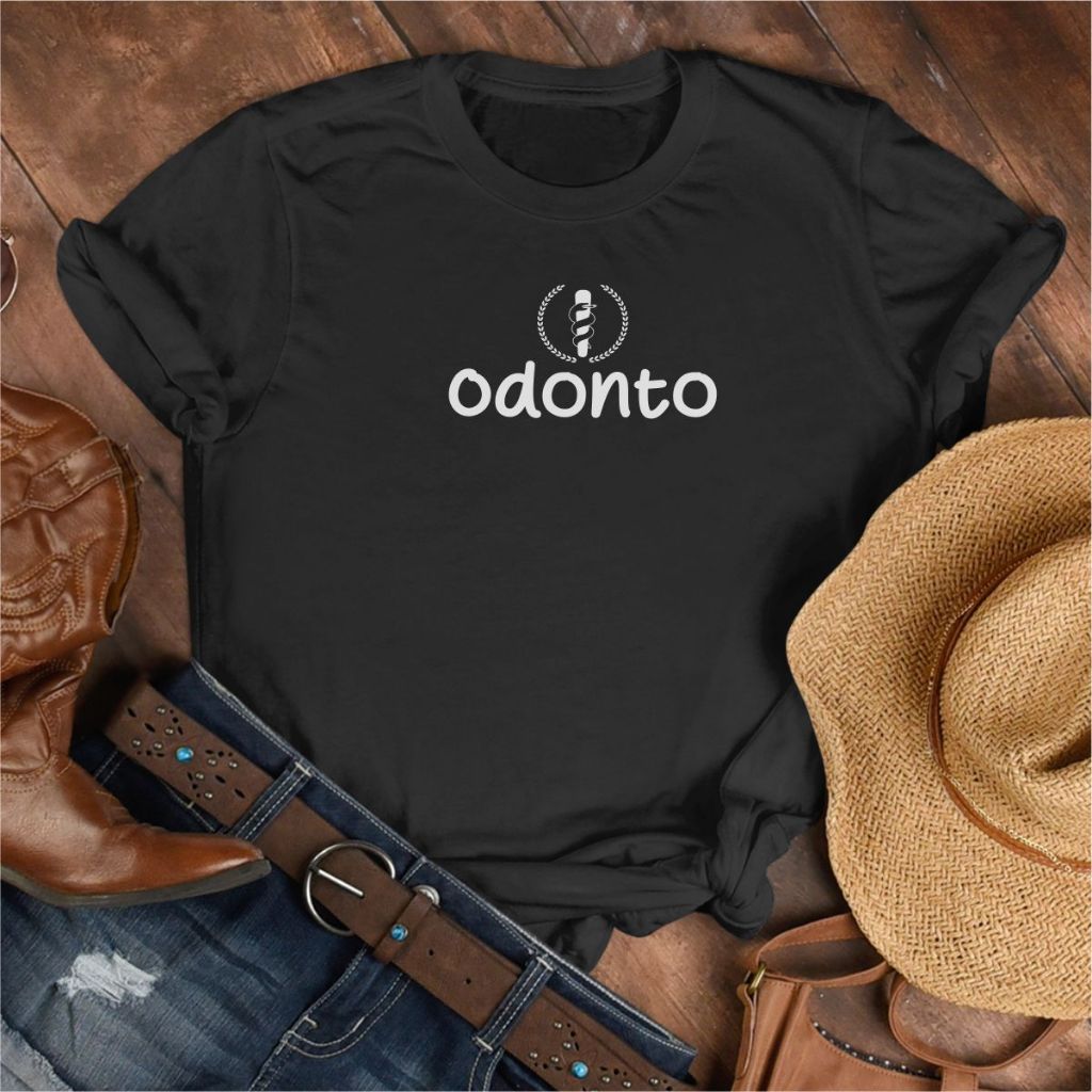 Blusa Feminina Odonto Blusinha Odontologia Camiseta BabyLook 100% Algodão