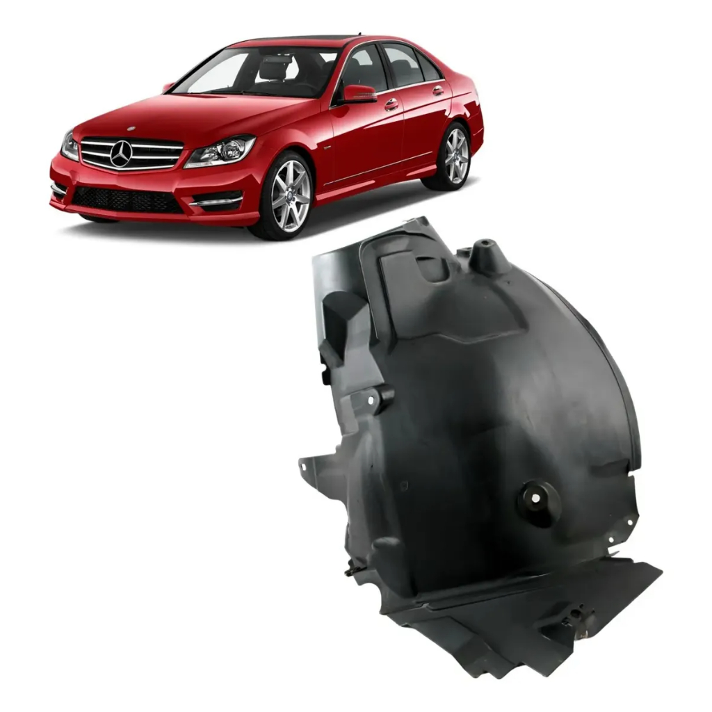 Parabarro Parte Posterior Mercedes C180 C200 2007 2008 2009 10 11 2012 2013 2014 Motorista Esquerdo