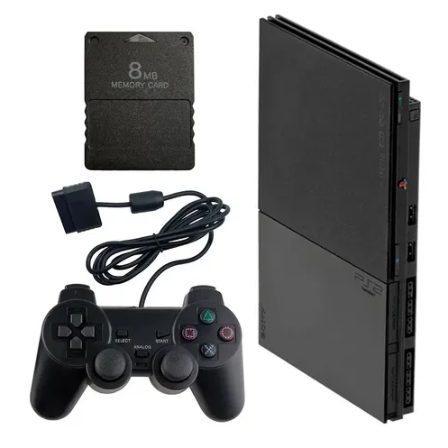 Playstation 2 Slim Preto OPL Desbloqueado com jogos Ps2 Sony