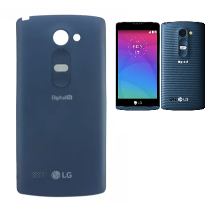 Peça Tampa Traseira compatível com LG Leon H326 H340 H342 Com Botões - Azul