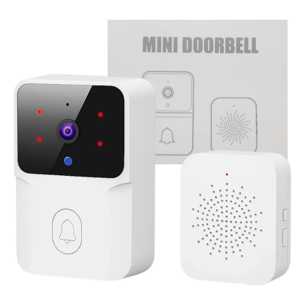 Campainha Inteligente Mini Doorbell Wifi Com Câmera E Áudio
