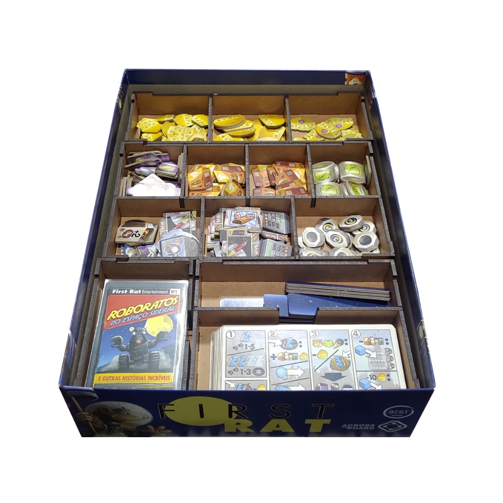 Organizador (INSERT MDF) para First Rat (com Dashboard) + Board Band (Elástico)