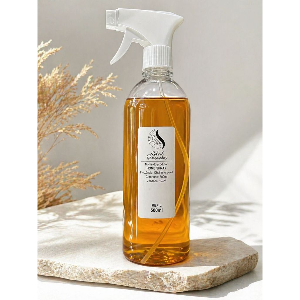 Imagem Refil - Cheirinho Soleil, Home spray 500ml - cheiro relaxante refrescante perfume para todos os ambientes