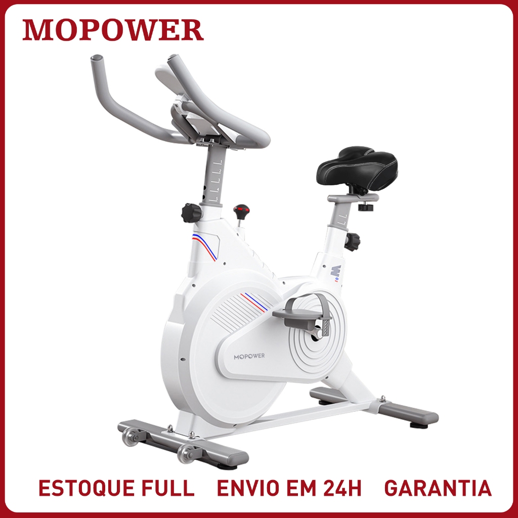 Bicicleta Ergométrica Spinning Compacta Silenciosa com Resistência Ajustável Academia Casa até 150kg