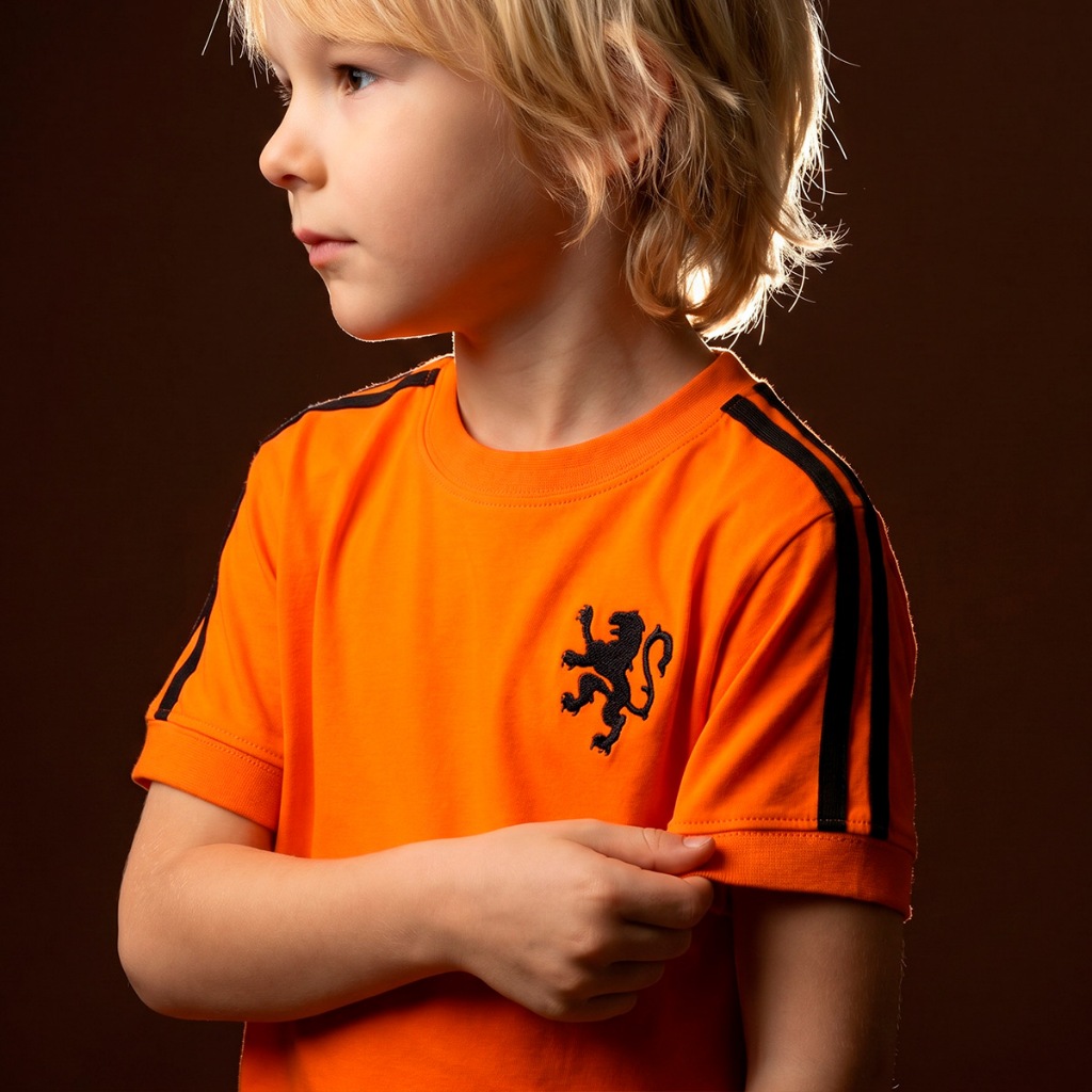 Camisa Holanda Retrô Infantil Juvenil Unissex Oficial