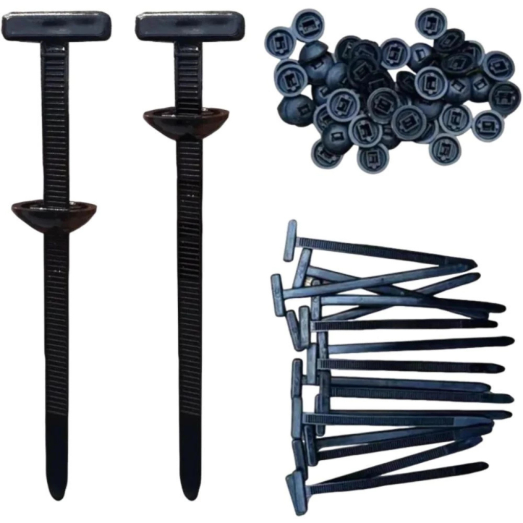 Kit 10/20/50/100 Abraçadeira de Nylon Automotiva com Travamento Fivela Automático Universal Multifuncional Enforca Gato