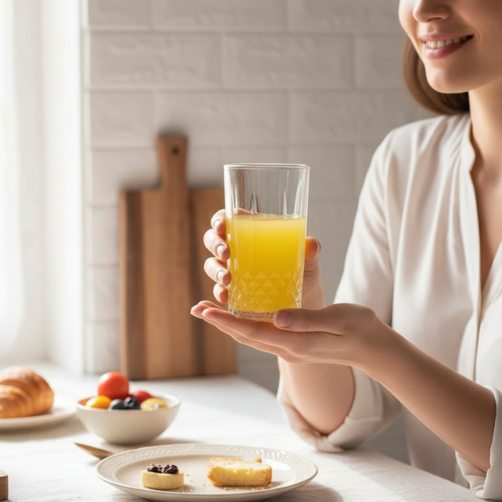 Conjunto 6 ou 12 Copos Lily Vidro 280ml Casa Cozinha Restaurante Servir Bebidas Drinks Refrigerante Suco Água Coquetel