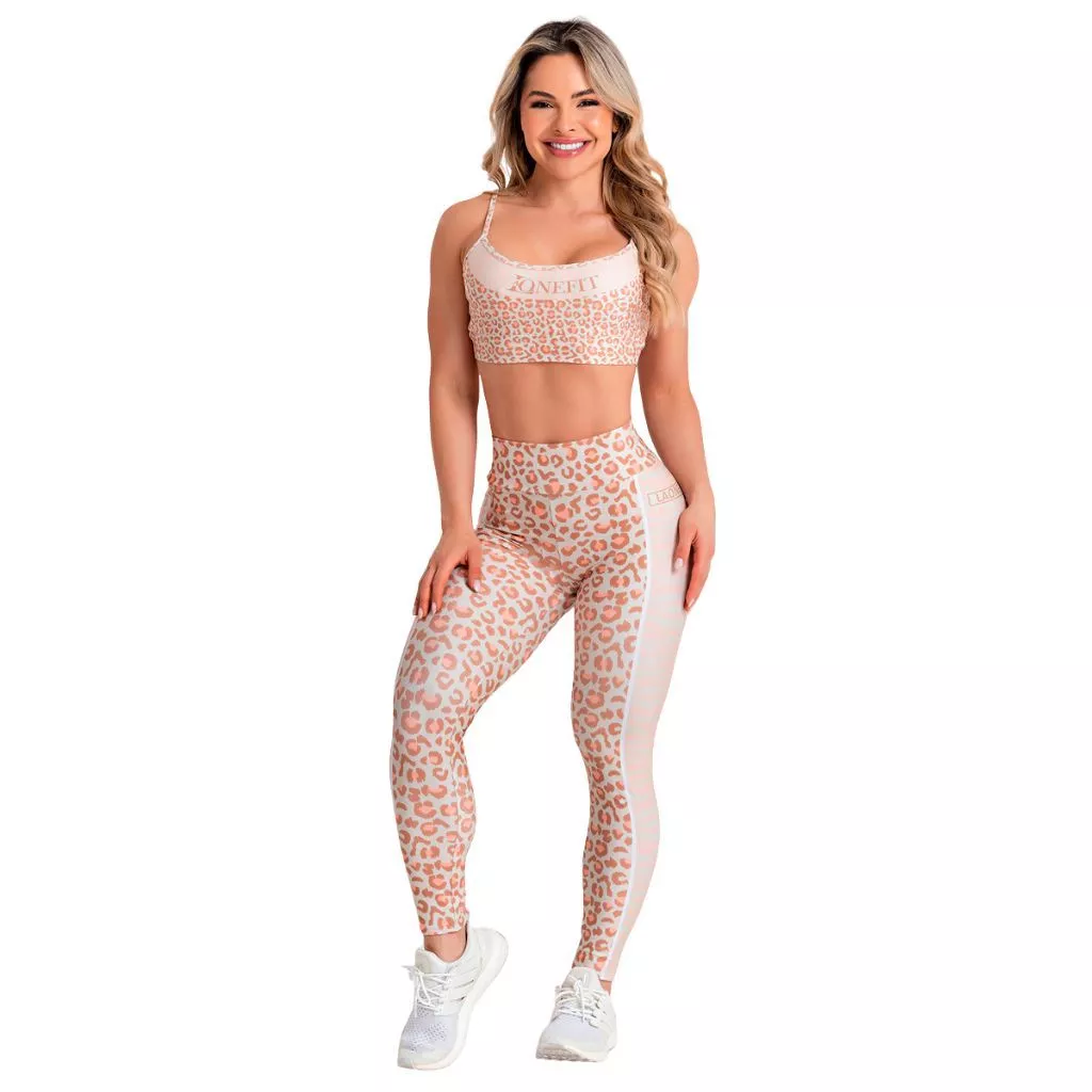 Conjunto Feminina Fitness Cintura Alta Blackout Grossa Zero transparência CUIABA - LAONEFIT — imagem 1