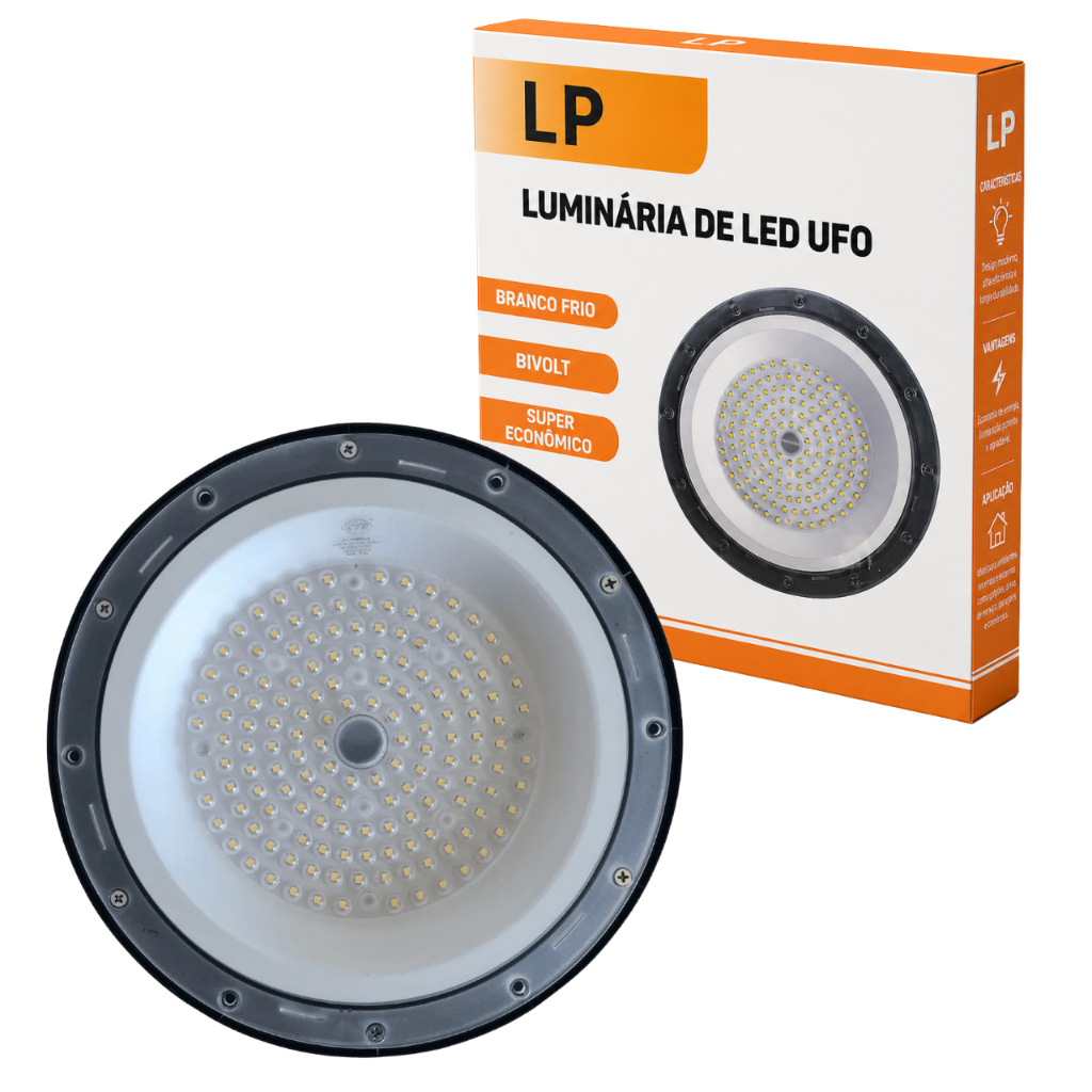 Luminária Led UFO Industrial Highbay Ufo 150w Bivolt