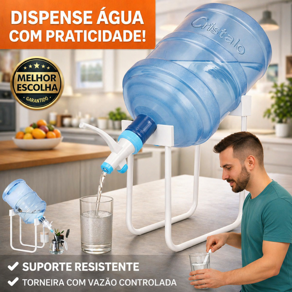 Suporte Removível Para Bebedouro De Água Potável Torneira Bebedouro 20L