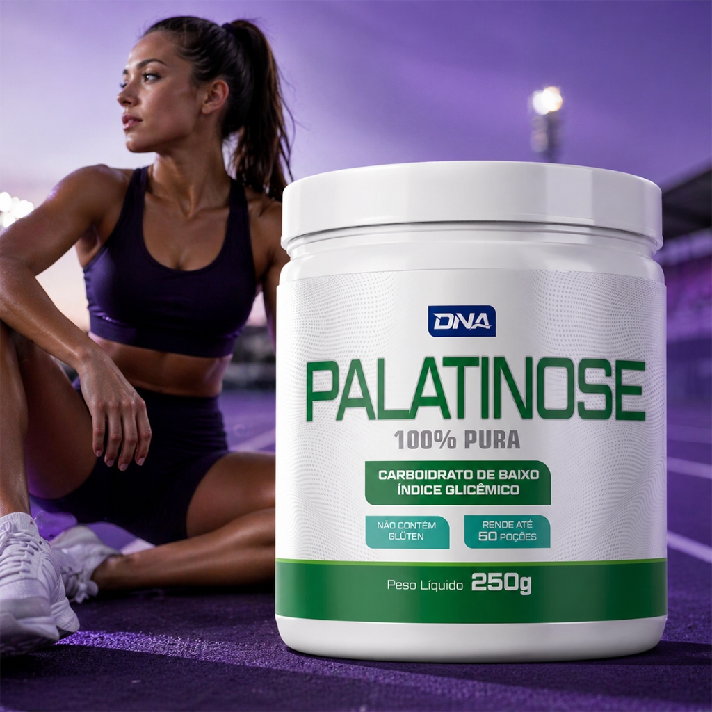 Palatinose 100 Pura 250g Isomaltulose Carboidrato Baixo Índice Glicêmico Energia Gradual Pré Treino