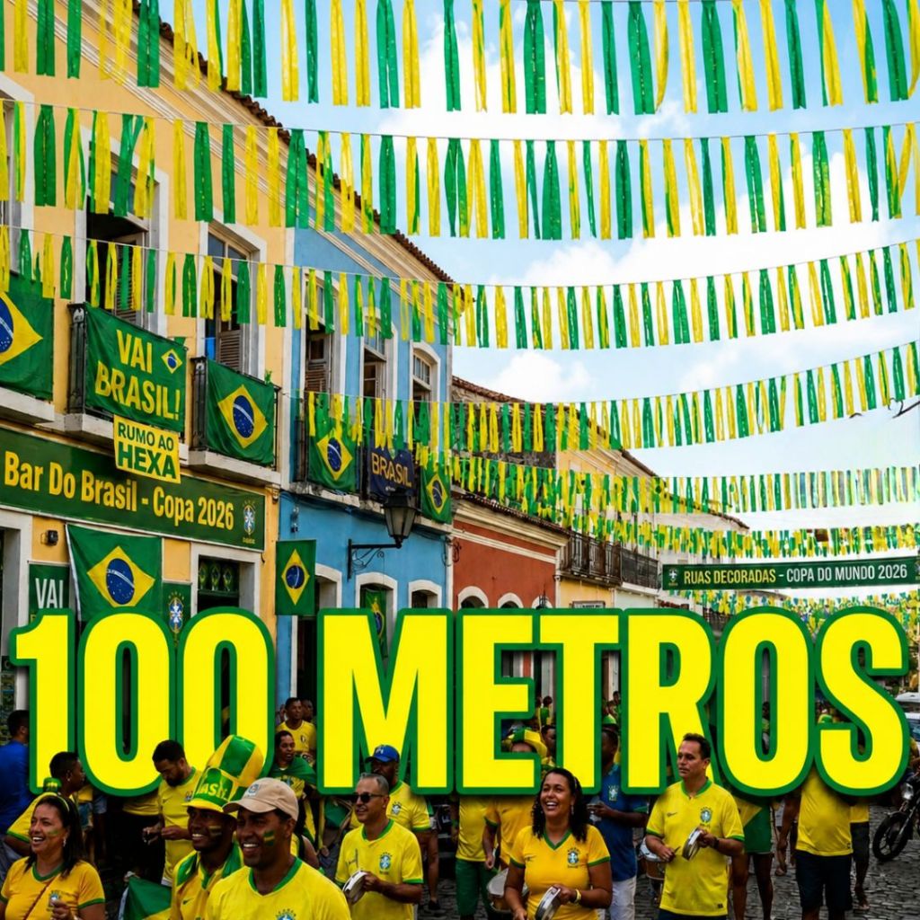Kit 10/20/50/100 Metros Varal Fitinhas Copa Brasil Verde Amarelo Decoração Brasil-  Já Vai Com Cordinha