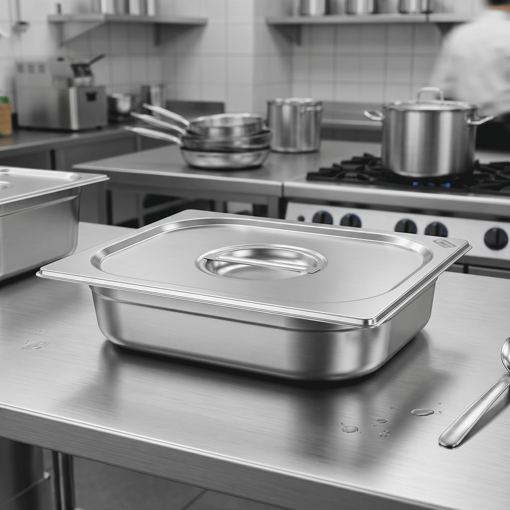 Cuba Gastronômica Buffet Rasa Inox 1/1 65mm 9 Litros Expositor 53cm