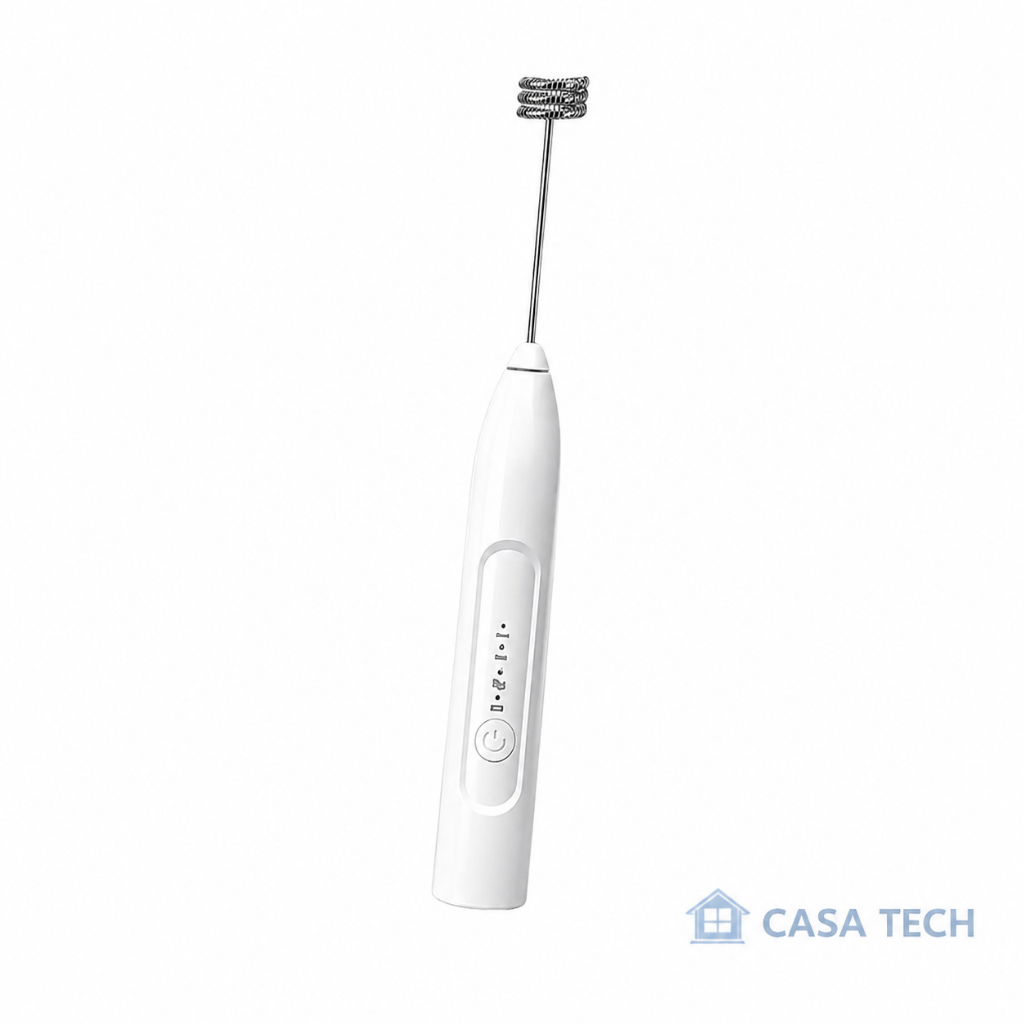 Mini Mixer Batedor Elétrico Portátil Branco Premium USB