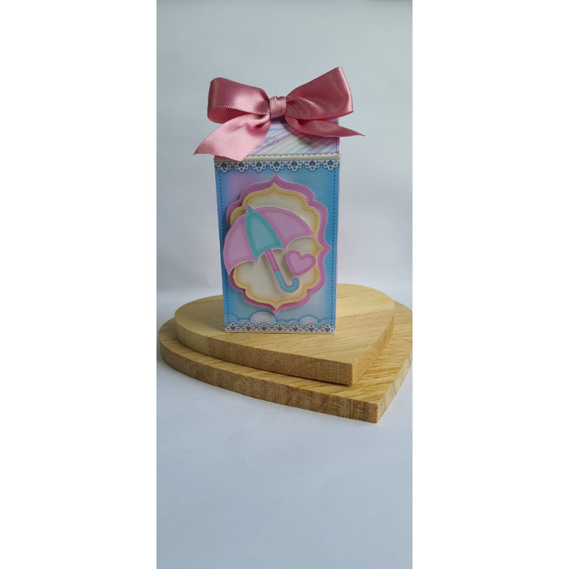 Caixa Milk Personalizada Festa Infantil Tema Chuva de Amor Lembrancinha