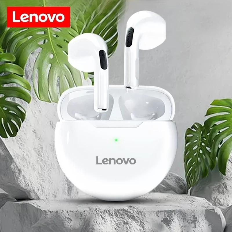 Fone Bluetooth Sem Fio Lenovo Original com Case Carregador, Som HD e Conexão Rápida – Ideal para Música e Chamadas