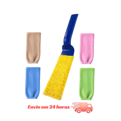 Limpador de Vidro com Microfibra Espátula para Box Sem Manchas