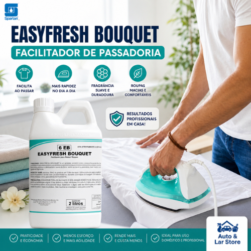 Easyfresh Bouquet Facilitador Auxiliar de Passar Roupas LIQUIDO 2L Original Spartan