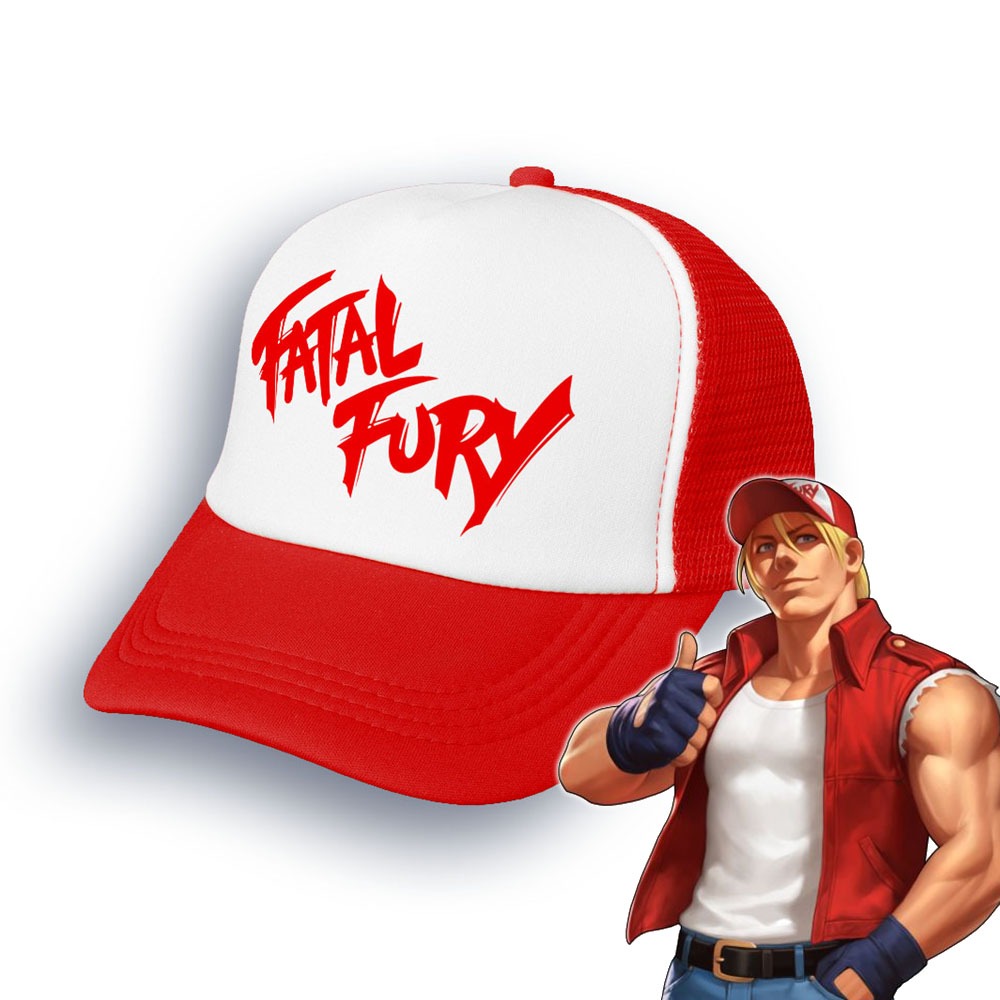 Boné Trucker Terry Bogard Fatal Fury The King of Fighters KOF Vintage Arcade Gamer