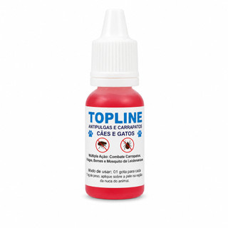 Topline 10ml Antipulgas e Carrapatos Para Cães e Gatos